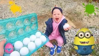 КАТЯ ЗАКИДАЛА МАМУ ЯЙЦАМИ! ИГРА ТУХЛОЕ ЯЙЦО.
