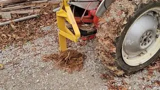 Using a sod buster to bury an electric line