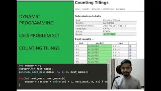 DP with Bitmasking: Counting Tiling