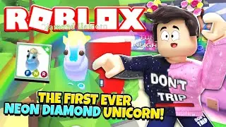 The First Ever NEON DIAMOND UNICORN in Adopt Me! NEW Adopt Me Diamond Egg Update (Roblox)