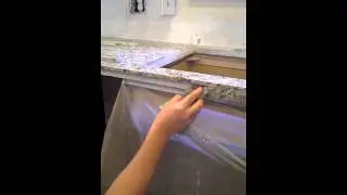 How to make your own granite tile countertop edge part 1