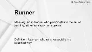 Runner Meaning