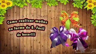 How to make figure-8 bows. Very easy to do!