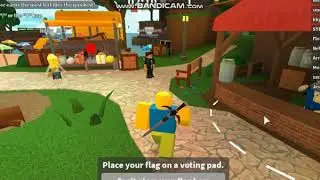 Playing roblox deathrun