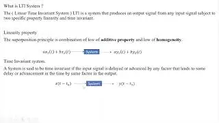 01 (Linear Time-Invariant )LTI system | Basic concept of LTI system | LTI System | AL AMIN