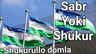 UZBEKISTON SABIR QILADIGAN DAVLATMI YO SHUKUR.SHUKURULLO DOMLA