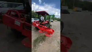 Шифенг мини трактор с Куном и с роторной косилкой . Готов к труду и обороне