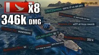 SHIMAKAZE - 8 Kills - 346k DMG - World of Warships Gameplay