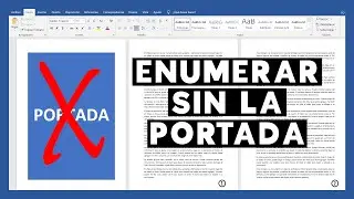 Cómo Enumerar un Word Sin la Portada desde la Segunda Página