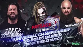 ROMAN REIGNS VS THE FIEND VS BRAUN STROWMAN PAYBACK 2020 FULL MATCH WWE 2K20