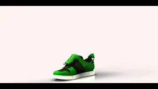 Shoe Design Software: Sports Trainer Rendered Using ShoeMaker