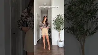 Styling leopard print shirt 🐆 | #summeroutfitinspo #stylingoutfits #howtostyle