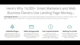 Landing Page Monkey Software - Works With ALL Top Autoreponders