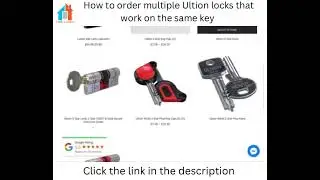 Where To Order Multiple Ultion Locks On The Same Key https://www.helplocks.com