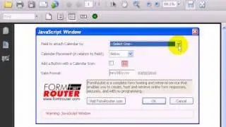 How To Add A Calendar To A PDF Form In Acrobat