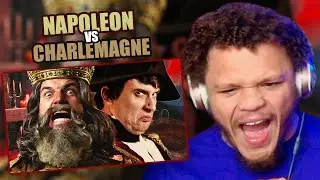 I DID NOT EXPECT AN EPIC RAP BATTLE TODAY!!? NAPOLEON VS CHARLEMAGNE RAP BATTLE REACTION!!!