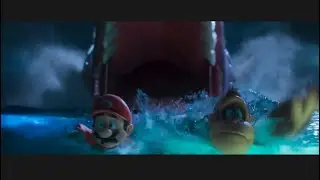 The Super Mario Bros Movie - Mario And Donkey Kong Swallowed by Giant Eel Scene