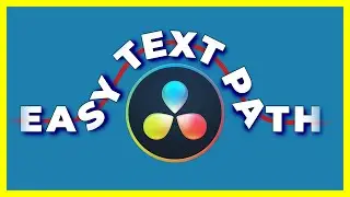 How to make text to follow a path in Davinci Resolve