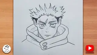 How to Draw Itadori Yuji step by step | How to draw anime for beginners | Easy anime drawing