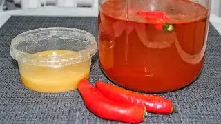 PEPPER TRIBUTE WITH HONEY. A classic recipe for a delicious tincture.