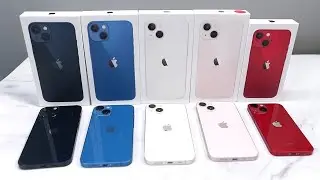 Iphone 13 Cores - Rosa, Azul, Meia-noite, Vermelho e branco