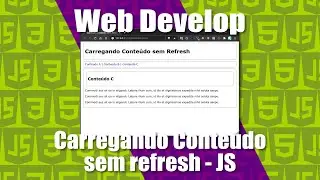 CARREGANDO CONTEÚDO SEM DAR REFRESH COM JAVASCRIPT PURO