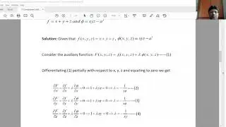 7 Constrained optimization using Lagrange multilier method   Module I
