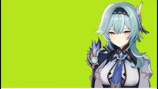 Eula sneeze Green Screen Genshin Impact