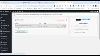 How to backup a website All in One migration plugin