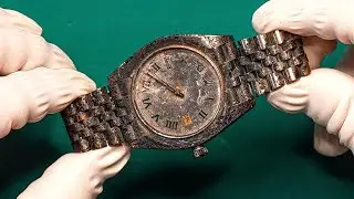Burned Rolex Restoration 🔥 Unbelievable Before and After!