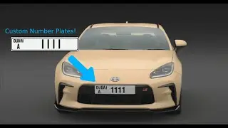 How to get Custom Dubai Number Plates in Gran Turismo 7!
