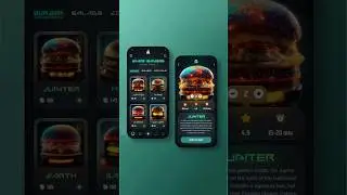 Mobile App Ui Design - Burger app Speed Design #shorts #appdesign