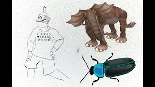 I made 3 odd creatures! | Spectember 2024 Week 1