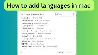 How to Change language in Macbook pro | Change language in Mac keyboard