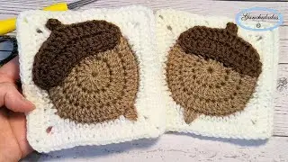👵🧶 TUTORIAL (DIY) Granny Square BELLOTA  Paso a Paso 🥰 Acorn Granny Square