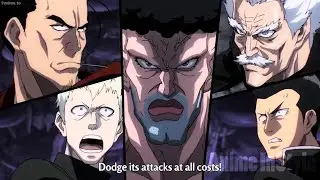Atomic Samurai , Silver Fang, Puri - Puri Prisoner, Metal Bat, Iaian vs Melzargard 60FPS | ワンパンマン S1