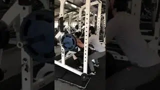 Девушка приседает 100 кг. Тренировка ног.