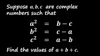 Solving for the Sum of Complex Numbers with Symmetry: A Math Olympiad Problem