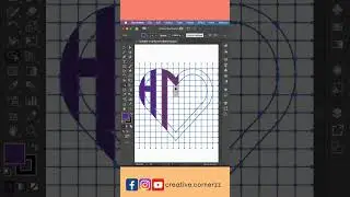 Logo design In heart shape #illustrator #logo #shorts #graphicdesign