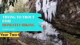 Trout Fishing First Attempt - STRIKE OUT so it's a hiking video