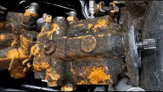 Removing the Hydro Pumps on my Case 1845 Skid Steer to replace the leaky seals