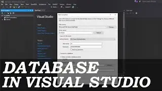 HOW TO Connect Database in Visual Studio