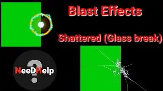 Shattered (Glass break) | Blast Effects | Green and Black Screen