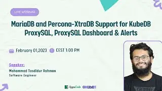 MariaDB and Percona XtraDB Support for KubeDB ProxySQL, ProxySQL Dashboard & Alerts
