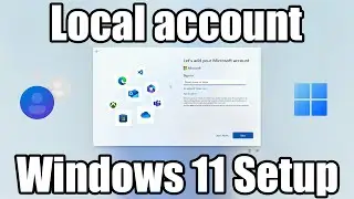 Create local account in Windows 11 Setup