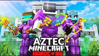 100 Players Simulate Minecraft's Aztec Tournaments! [Full Movie]