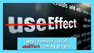 no useEffect, no bug || Alternative way of thinking