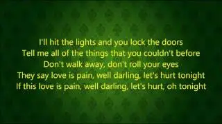 OneRepublic - Les't Hurt Tonight - Lyrics
