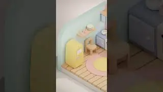 Isometric Kitchen in Blender 