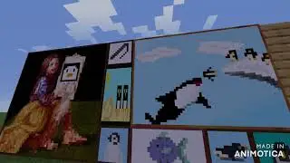 a really cool penguin painting texture pack